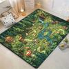 Forest Animal Adventure Print Non-slip Area Rug Kids Educational Play Mat for Living Room Bedroom Nursery Decor