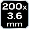 EXTREME cable ties 3.6 × 200 mm, white, 100 pcs.