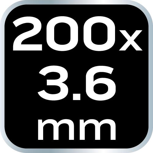 EXTREME cable ties 3.6 × 200 mm, white, 100 pcs.