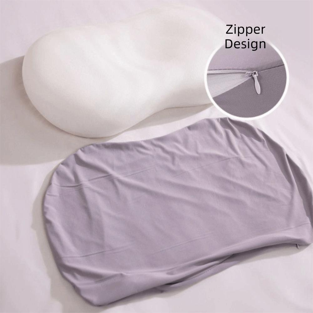 Cooling Ice Silk Slow Rebound Pillow Ergonomic Design Dormitory Sleeping Pillow Bedroom