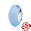 Murano Glass Series 925 Silver Curved Feathers & Fortunate Four-leaf Clover Charm Fits Bracelet Exquisite Gifts