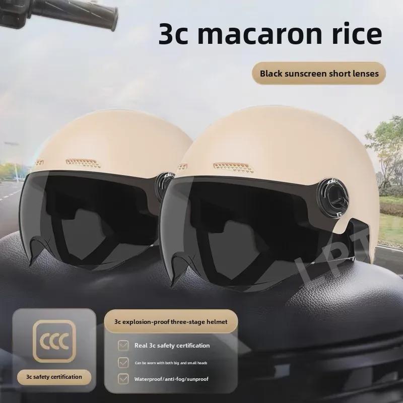 Легкий шлем для электровелосипеда, сертифицированный 3C, для мужчин и женщин — летняя защита от солнца, полушлем