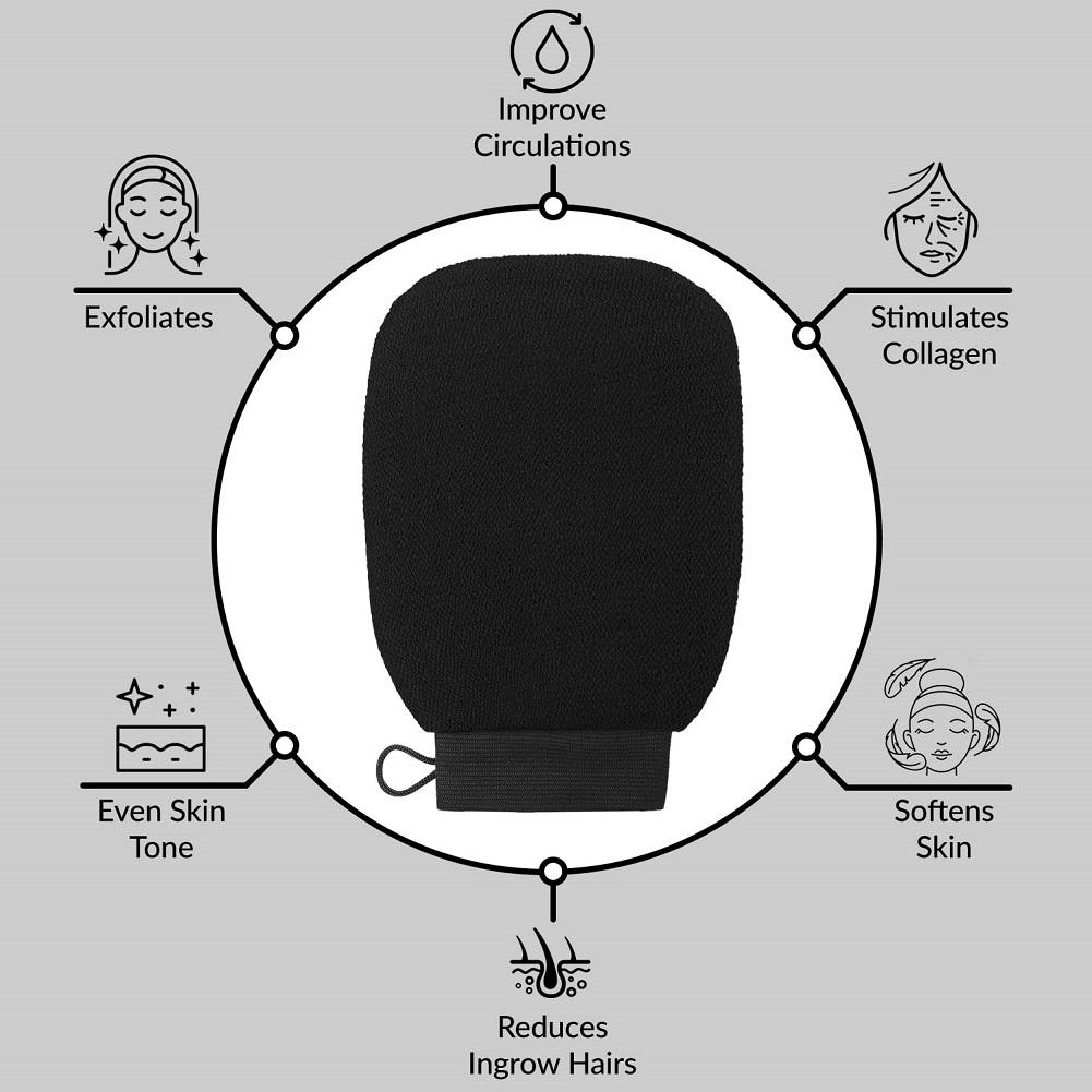 Модернизированная перчатка-скраб для душа и ванны, массажная рукавица для лица, отшелушивающая перчатка для удаления пилинга для ванны, душа, спа