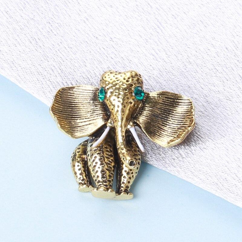 Blucome Модная брошь в виде носа слона для женщин, праздничное пальто, шарф, ретро-булавки из сплава с животными, ювелирные аксессуары