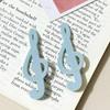 Y2K Duckbill Alligator Clip Music Note Side Clip Hair Accessories Music Note Hair Clip  Women