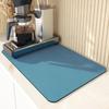Minimalist Solid Color Absorbent Quick-Dry Coffee Maker Mat for Kitchen Countertops and Dining Tables
