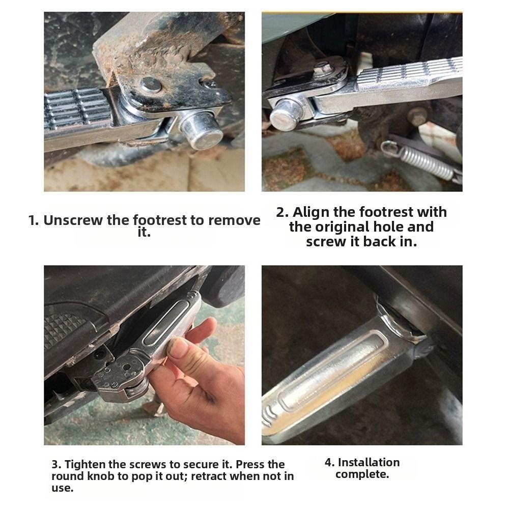 Нескользящие педали для электровелосипеда, складные подножки для электровелосипеда, подножки для мотоцикла, запасные части