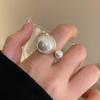 Открывающиеся регулируемые кольца с жемчугом, кольцо с искусственным жемчугом, кольцо с корейским жемчугом, кольцо с жемчугом, для леди/девушек