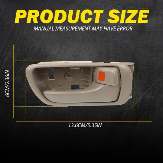 Для Toyota 2005-2006 Camry Base/2002-2006 Camry Правая Внутренняя Ручка Двери Бежевая 1 шт.