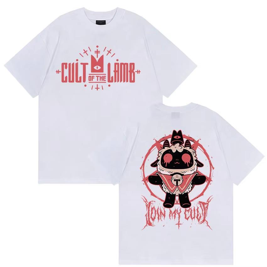 2026 Funny Cult of The Lamb Game Graphic T Shirt Men's High Quality Fashion Vintage T-shirts Unisex Casua