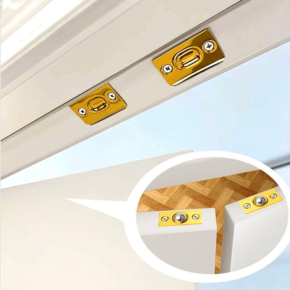 1Set Cabinet Gate Closet Door Ball Catch with Screws Door Latch Set Durable Door Stopper