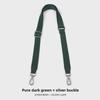 Adjustable 2.5cm Solid Color Canvas Crossbody Bag Strap Replacement