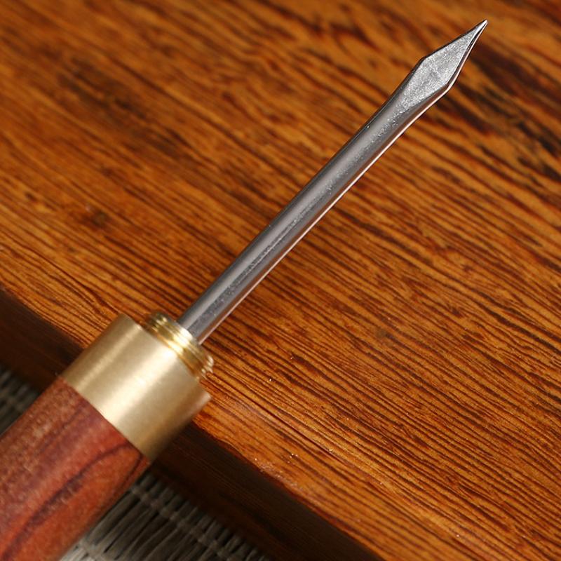 Профессиональный деревянный чайный нож Эбеновый чайный нож Игла Шило Инструменты для чая Пуэр Инструмент для чайной лепешки Инструмент для китайских кунг-фу чайных наборов