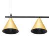 Lampa Wisząca Do Jadalni Nad Stół Złota Cztery Stożkowe Klosze Na Listwie 4Xgu10 10W Cone Milagro