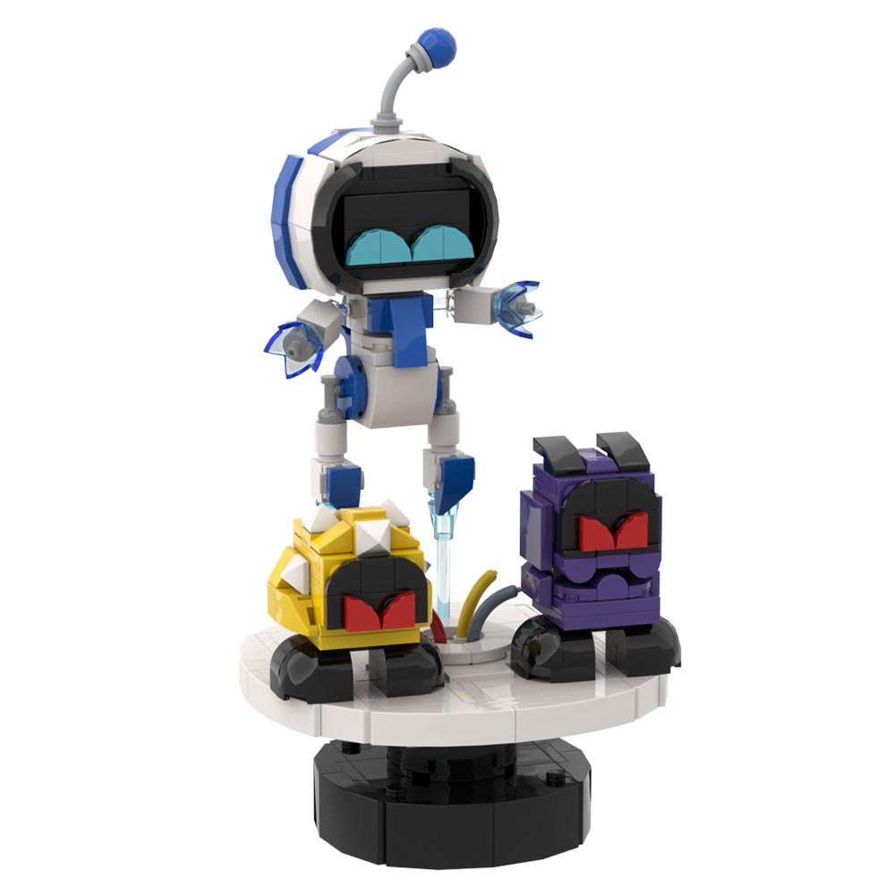 356 шт. MOC Astro Bot сцены строительные блоки астрономия вселенная приключенческая игра спасение охота за сокровищами робот кирпичи детская игрушка подарок украшение