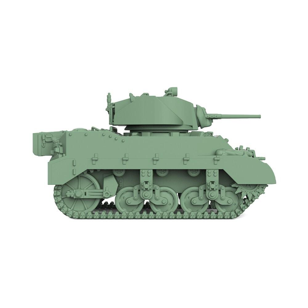 SSMODEL 1/200 Набор военной модели США M5A1 Стюарт Легкий танк