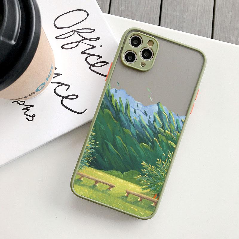 Field Flower Jungle Fresh Scenery Phone Case For iphone 16 14 11 12 13 15 Pro Max Mini 7 8 Plus SE2 XR XS Shockproof Cover Funda