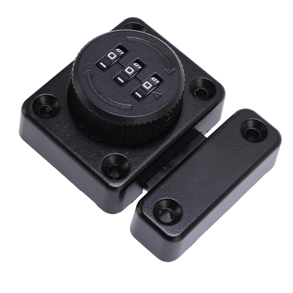 Cabinet Mechanical Combination Lock Aluminum Alloy Enhanced Security Left Right Universal Black