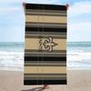 New Orleans Saints Logo Print Beach Towel, Large Soft Quick Dry Towel for Beach Camping Swimming