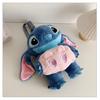 Soft Girls Cartoon Plush Backpack With Zipper Closure For Travel Casual