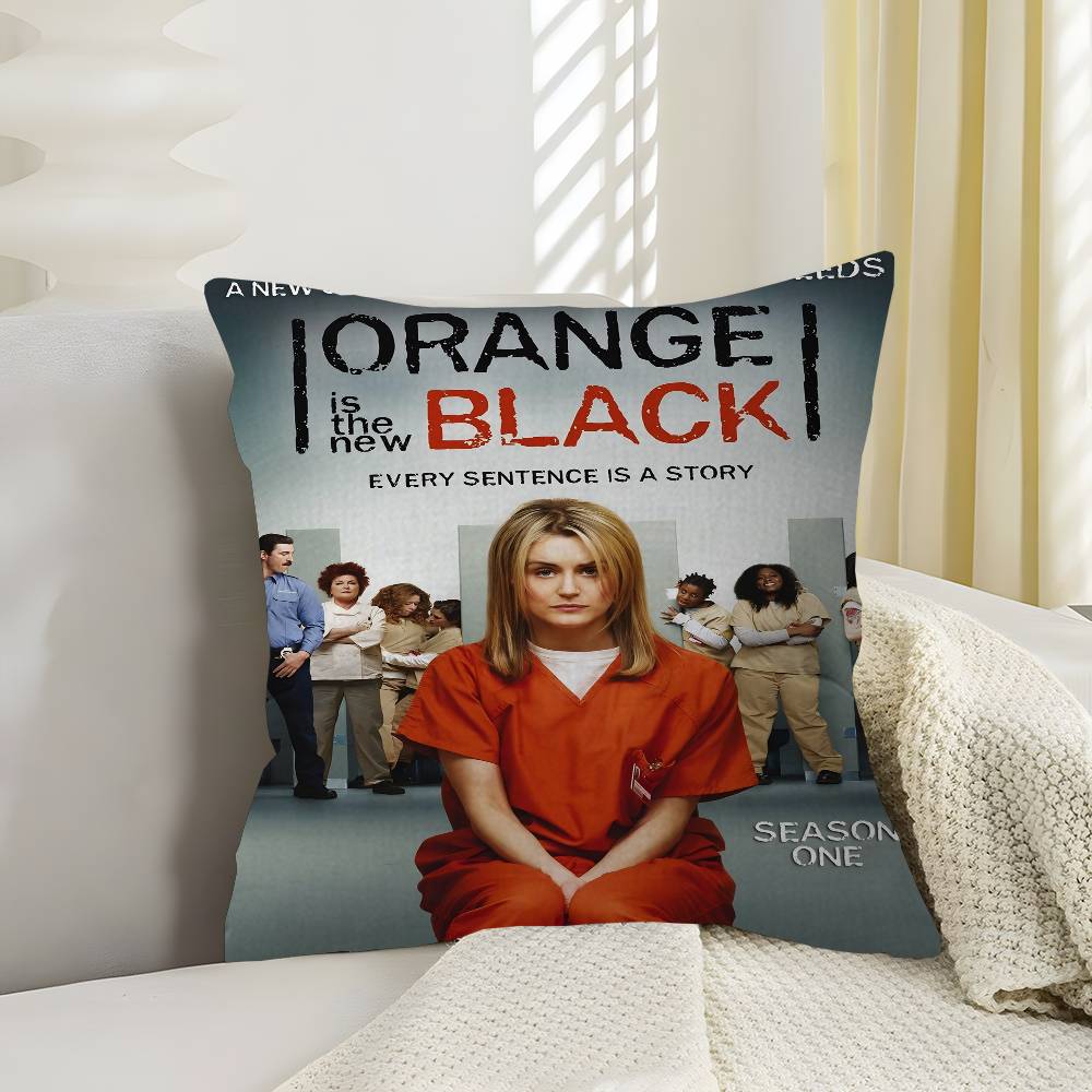 Orange Is The New Black Classic Vintage Cushion Cover Car Throw Pillow Case For Sofa Car Christmas Gift 40X40Cm 45X45Cm
