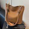This Year's Popular Bag Women's Large-capacity 2025 New Summer Retro Fashion Shoulder Large-capacity Textured Bucket Bag
