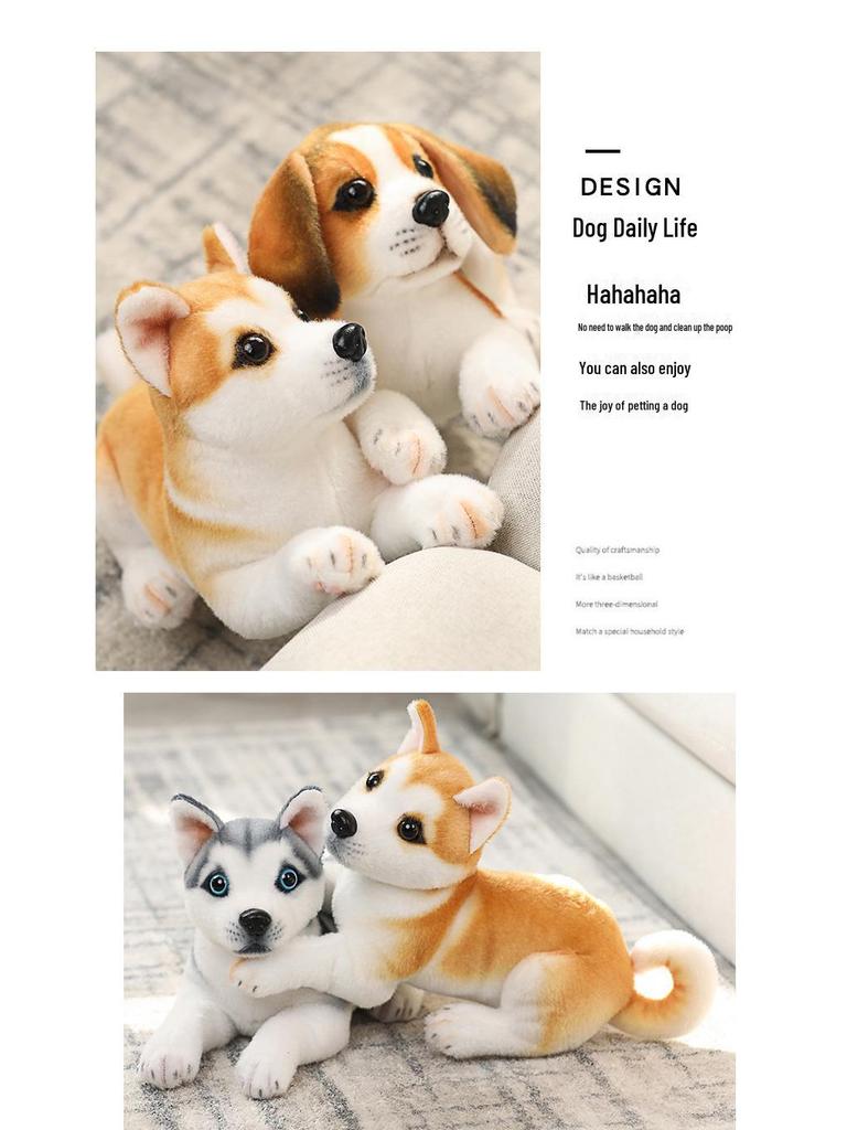 Трансграничная плюшевая кукла щенок хаски и далматина - подарок на День защиты детей