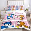 Tom Jerry Chase Print 3Pcs Bedding Setduvet Cover With 2 Bedropillowcase Home Birthday Gift