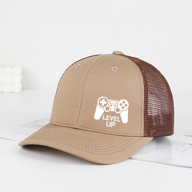 Игровой контроллер «Level Up» Печатная кепка-тракер Удобная Регулируемая Snapback Вдохновленный играми Шикарный и игривый стиль Унисекс Per