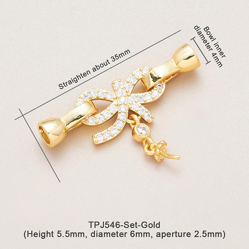 Латунные застежки-бантики, застежки, соединительные элементы, замки для аксессуаров для изготовления ювелирных изделий своими руками