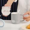 Керамическая чашка с вертикальным рисунком кота для дома, подарочный набор кружек на поясе, простая переносная чашка для студентов