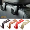 2pcs/set Storage Holder For Car Headrest Hooks Hanging Purses Auto Fastener Back Seat Organizer PU Leather Rear Rack