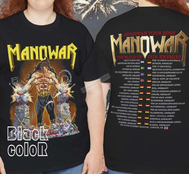 Manowar The Blood Of Our Enemies Tour 2025 TShirt Unisex T-Shirt