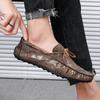 Новые повседневные лоферы мужские мокасины на мягкой подошве весенние кожаные туфли удобные на плоской подошве для ходьбы на улице повседневная обувь