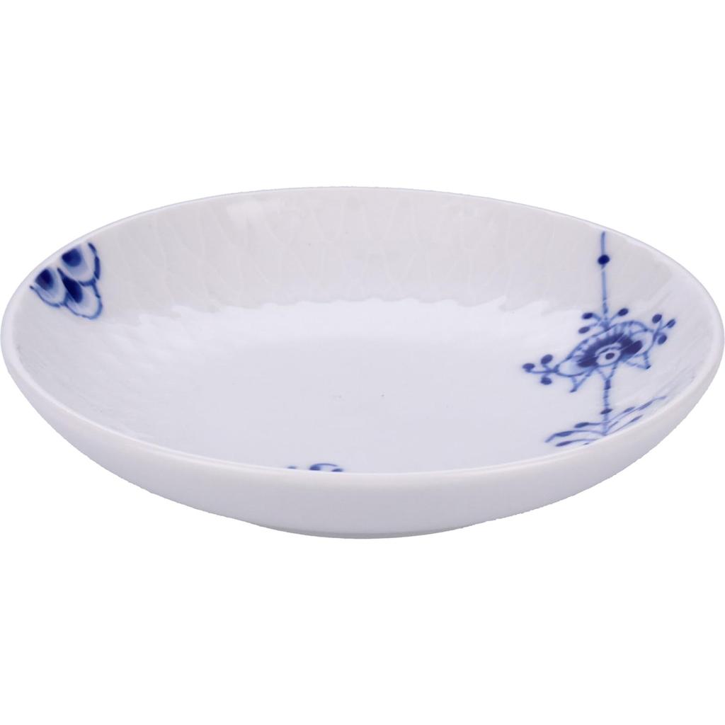 Imported ROYAL COPENHAGEN Blue Palmette Plate Dish 10cm 5 Pattern Set Wedding Gift Present 1052404 [Regular Product] (Royal Copenhagen)