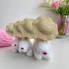 Mini Straw Hat DIY Pet Doll Decoration