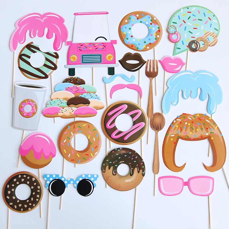 Halloween Photo Props: Single Party Handheld Mustache Expressions