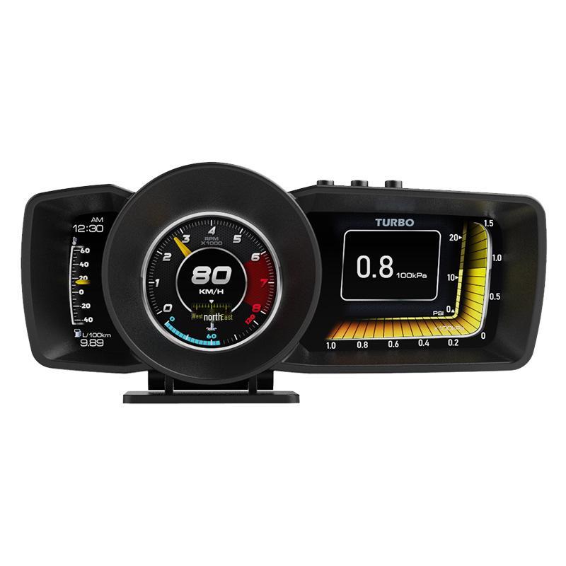 Многофункциональный ЖК-дисплей OBD A600: Монитор скорости, турбонаддува, топлива, температуры автомобиля