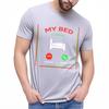 Casual tshirt Printed Women short sleeve tshirt Daily Wear My Bed Is Calling Decline Accept Comfort Boys tees summer Unisex tees