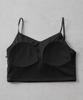 Топ-бра Nano Universe Stretch Punch с чашками по размеру, женский, M, 010, черный, 669-5124317