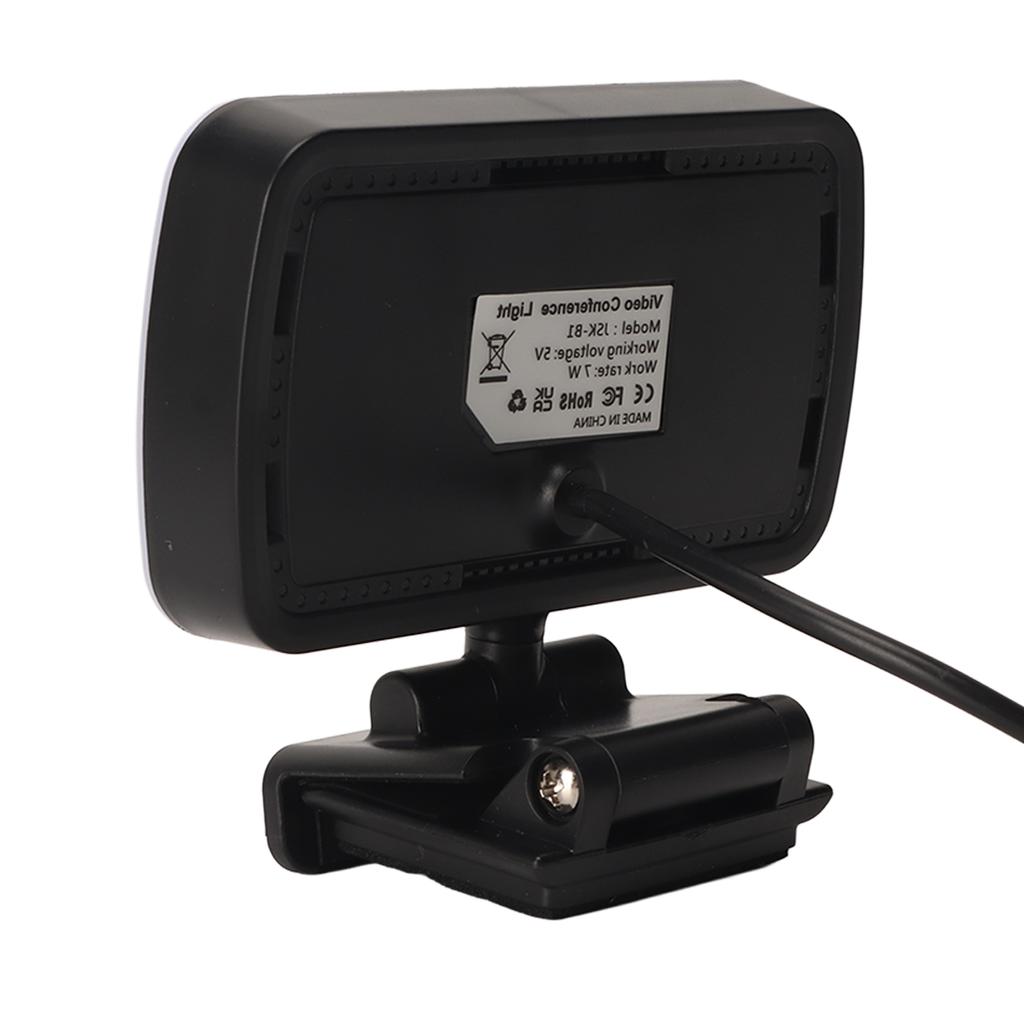 Webcam Light USB 3 Light Colors 10 Dimming Modes Flexible Rotatable Mini Video Light for Laptop Meeting Education