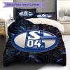 Schalke Bedding Quilt Set Quilt Cover Pillowcase Home Decoration Birthday Gift (1 * duvet cover + 2 * pillowcase, without core)