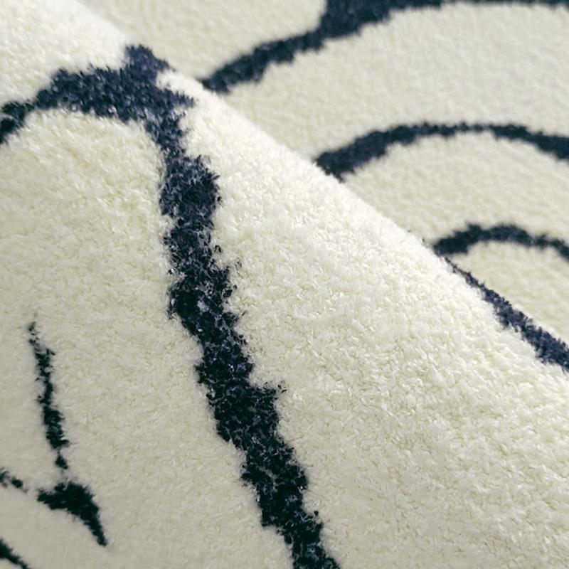 Черно-белые ковры с узором зебры для гостиной дома, толстый плюшевый коврик для пола, большой ковер для декора спальни, пушистый мягкий коврик