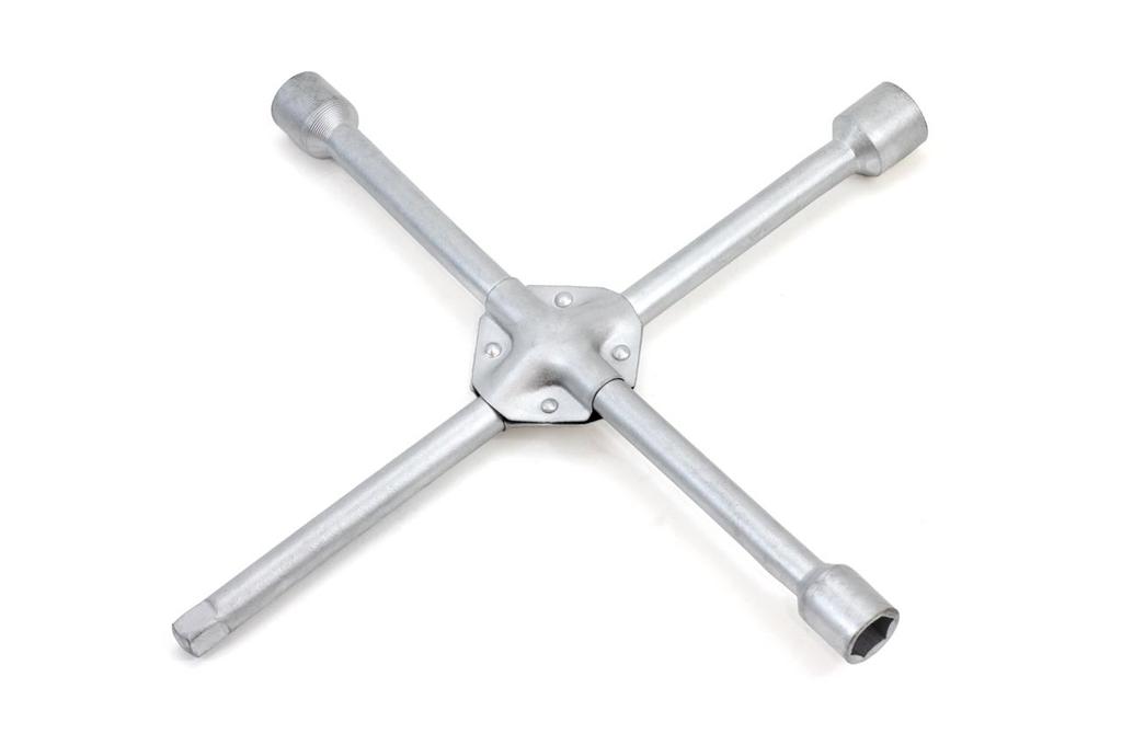 Car Wheel Wrench Cross-Head 17mm 19mm 21mm 1/2" Amio-01278
