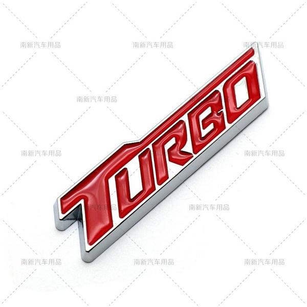 2 шт./лот 3D металлическая эмблема автомобиля TURBO, авто значок, задний багажник, именная табличка, наклейки на боковое крыло, наклейка