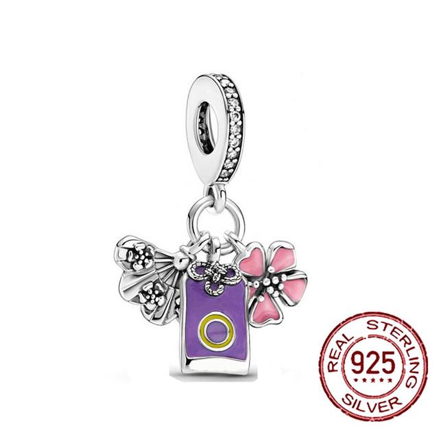 Новая розовая серия кулон в форме сердца, бусины, подходят для оригинального модного браслета-подвески из стерлингового серебра 925 пробы для женщин, изготовление ювелирных украшений своими руками