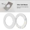 1/2Pcs Round Door Knob Plates Self Adhesive Scratch-Resistant Simple Installation Door Handle Cover Filler Fixing Repair Plates
