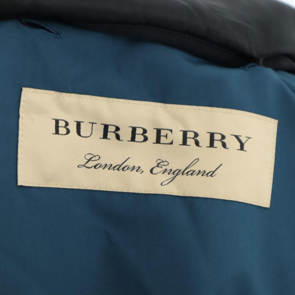 Burberry С подкладкой Нержавеющая сталь воротник пальто 46 Темно-синий Мужское Б/У
