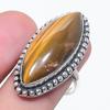 Tiger Eye Gemstone 925 Sterling Silver Jewelry Ring Size 8