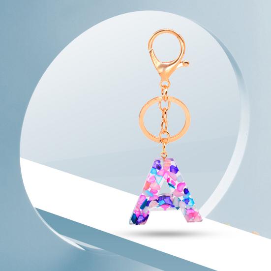 Декор из горного хрусталя, полупрозрачный выдолбленный брелок с английским алфавитом, изысканное качество изготовления, женский